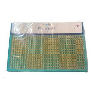 AT HOME Bamboo Placemat Set NWT